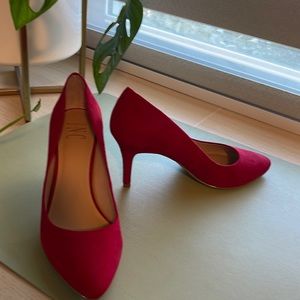 INC Red Suede Heel